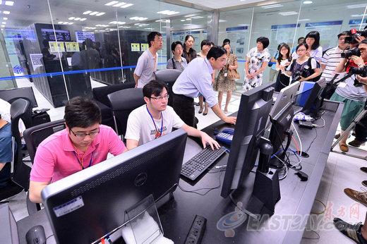 复旦大学高考阅卷点视频监控室